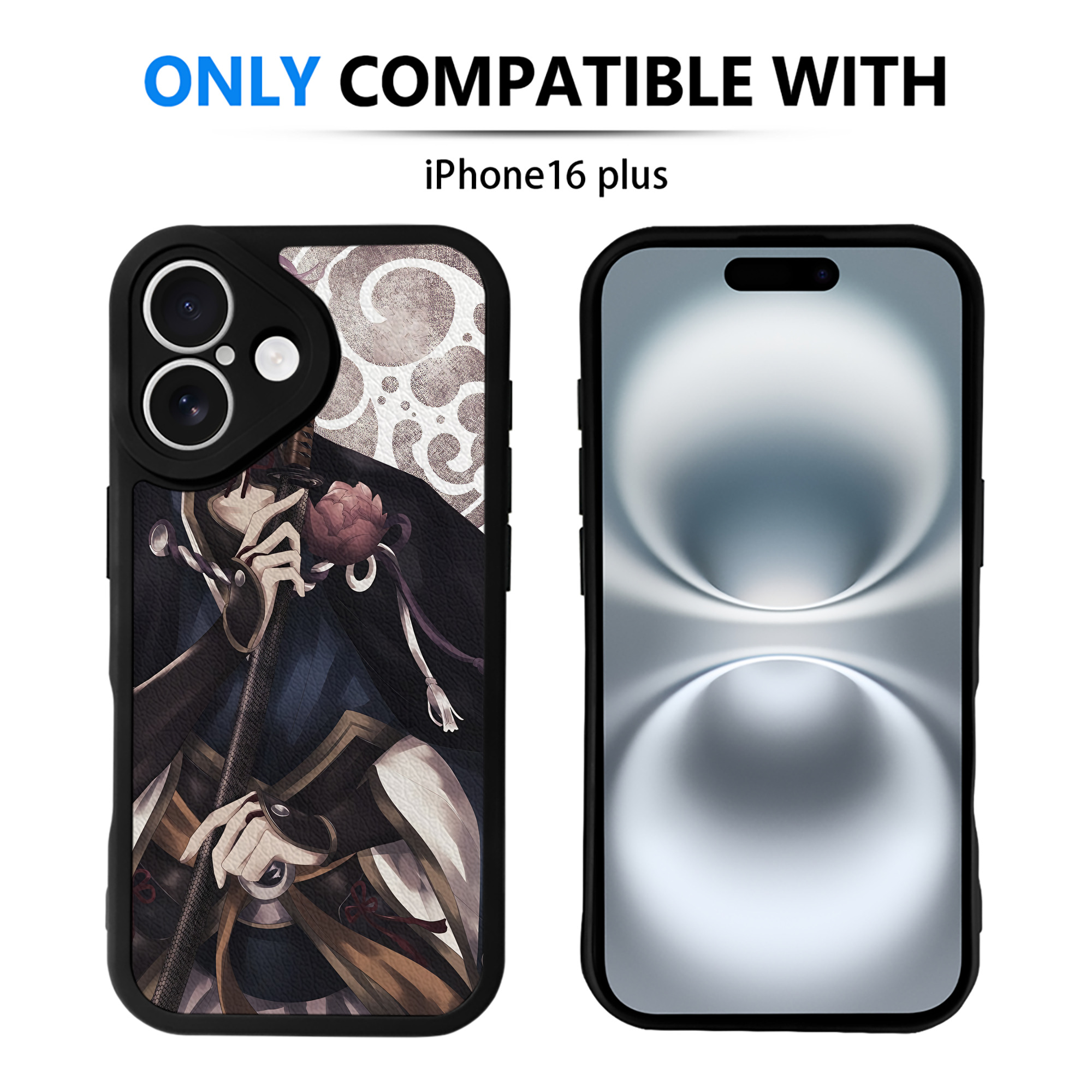 （画像用） 刀剣乱舞 Touken Ranbu 【iPhone 16シリーズ対応】シリコンスマホケース（レザー調） 材質：シリコン